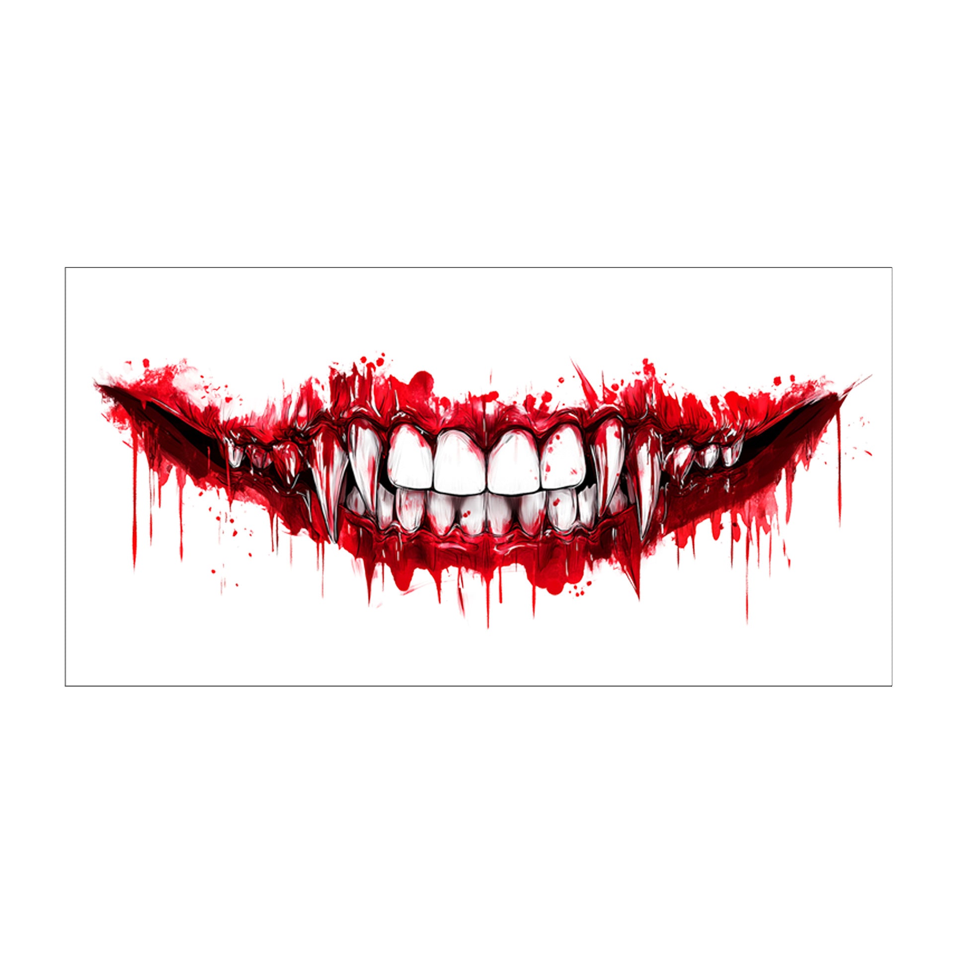 New foreign trade Halloween mouth tattoo stickers party horror makeup horror funny lip makeup DIY mouth stickers