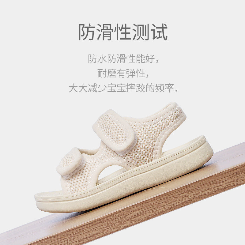 New simple children's shoes summer Korean version of fabric sandals fashionable breathable baby shoes boys and girls sandals and slippers beach shoes