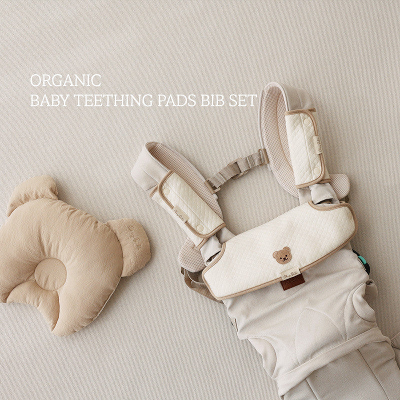 ins Korean version of bear baby carrier bib towel baby universal sucking belt chest bite towel shoulder waist stool accessories