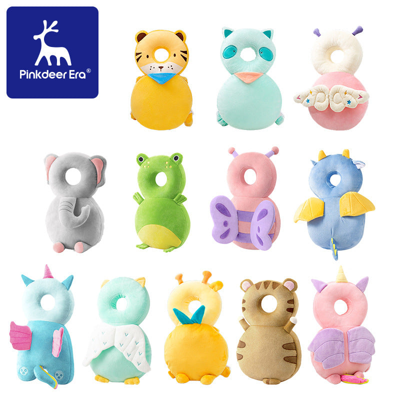 Amazon hot-selling anti-fall pillow baby head pillow butterfly summer animal breathable toddler walking baby head protection