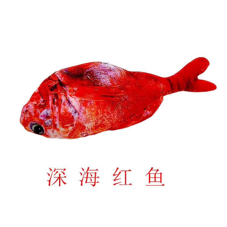 Cross-border electric fish to tease cat fish USB charging pet toy wagging tail jumping fish plush cat toy simulation fish