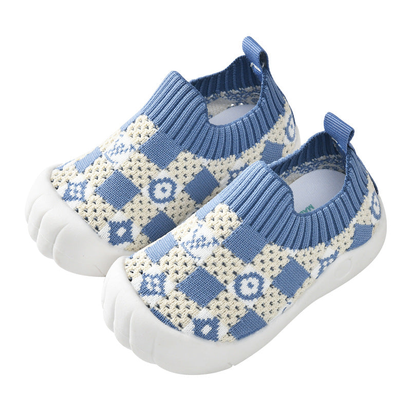 Baby mesh shoes, breathable mesh sports shoes, children's flying woven casual shoes, soft bottom toddler shoes, children's shoes