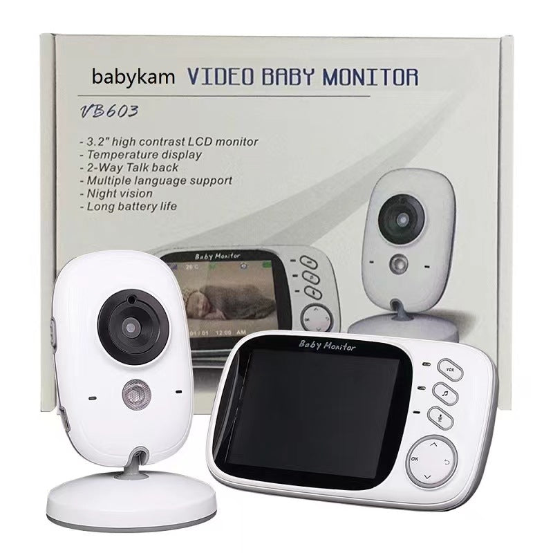 3.2 inch baby monitor vb603 voice intercom lullaby home smart monitor baby monitor