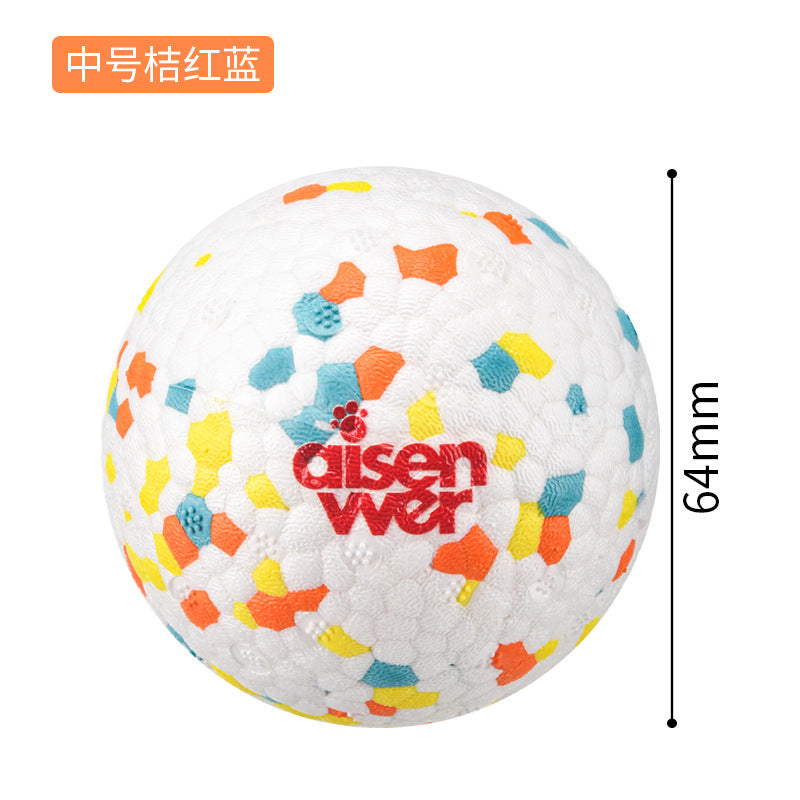 Eisenwell Explosive Ball High Elastic Lightweight Popcorn Ball Bite-resistant Teeth Grinding Pet Toy Dog Solid Toy Ball