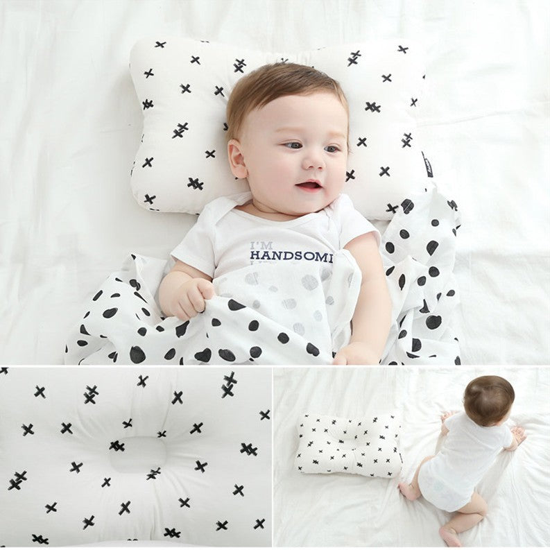 Cross-border supply baby pillow anti-bias headrest 0-1 years old maternal and child products baby shaping pillow A03 shaping 3D pillow