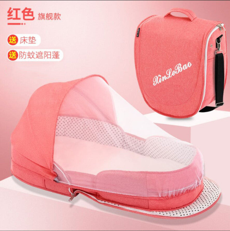 Crib portable removable bed-in-bed multifunctional foldable baby bed newborn bb crib with mosquito net