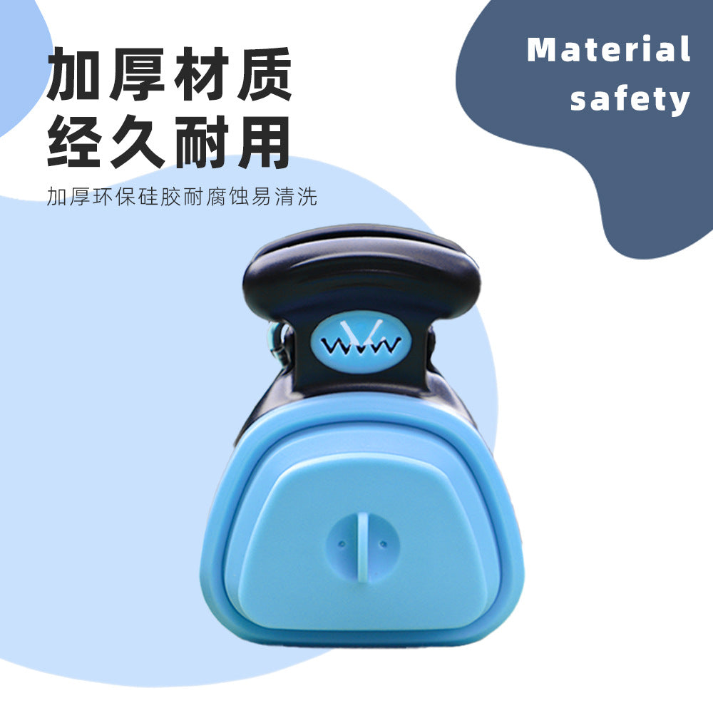 Cross-border dog poop picker for walking the dog, portable folding dog poop clip, pet poop scooper, garbage bag poop picker