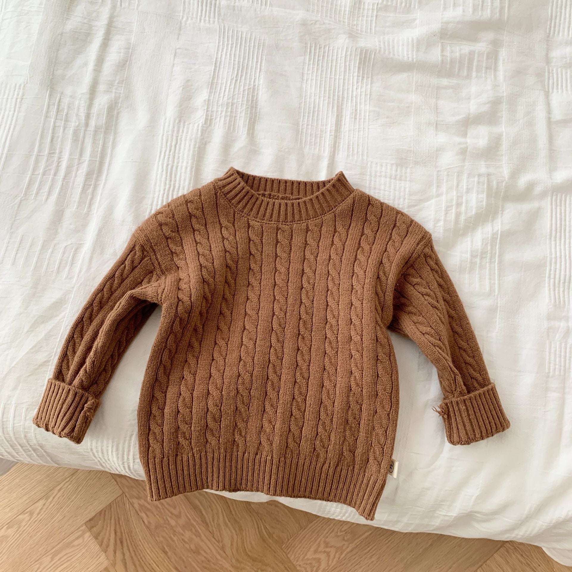 Children's twisted sweater 0-6 years old autumn Korean children's clothing girls solid color autumn clothing tops baby clothes trendy CY887