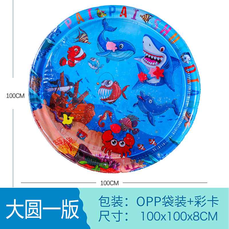 Cross-border baby inflatable pat water mat marine life swimming ring crawling mat seat cushion children pat water mat wholesale