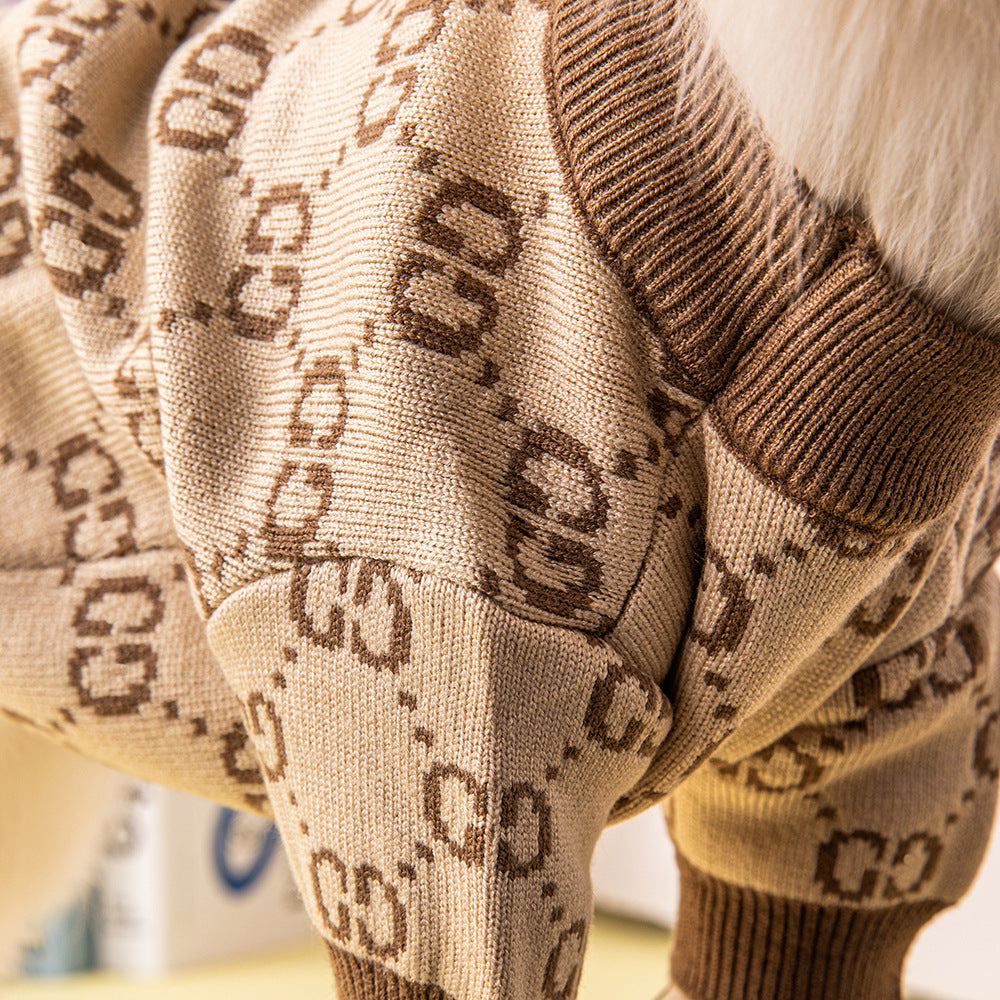 Dog sweater trendy pet clothes high quality cat and dog clothing French bulldog Pomeranian Chihuahua dog clothes