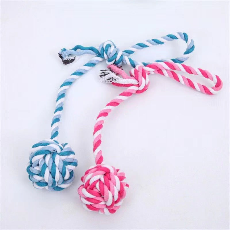 Pet Toy Dog Knot Toy Animal Shape Teeth Gnawing Rope Pomeranian Interactive Pull Tug of War Dog Toy