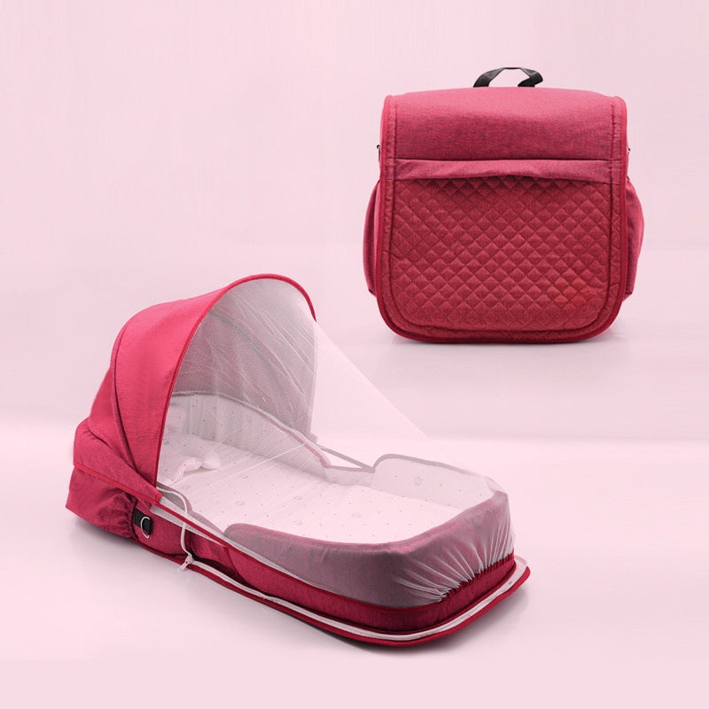Baby bed newborn baby crib foldable portable mobile bed bionic bed mommy bag backpack