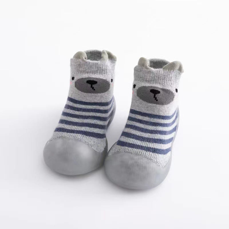 Baby floor socks fall/winter baby toddler shoes soft bottom terry thick socks shoes boys and girls non-slip indoor footwear