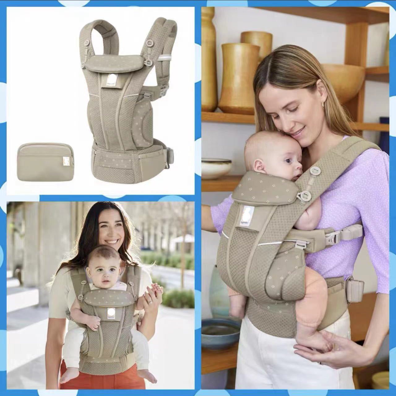 Egobaby omn breeze baby carrier waist stool multifunctional newborn baby summer horizontal baby holding artifact