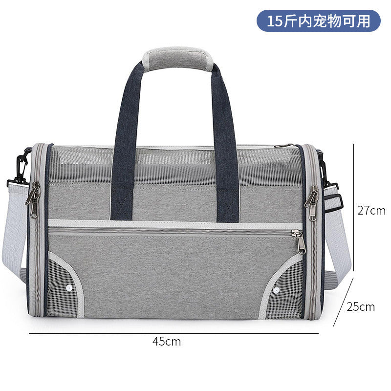 Wholesale cat bag convenient pet folding pet bag cat breathable space capsule single shoulder portable dog backpack