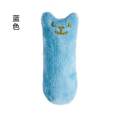 Cat Toys Pet Plush Catnip Toy Expression Thumb Toy With Sound Paper Bite-resistant Teething Cat Toy