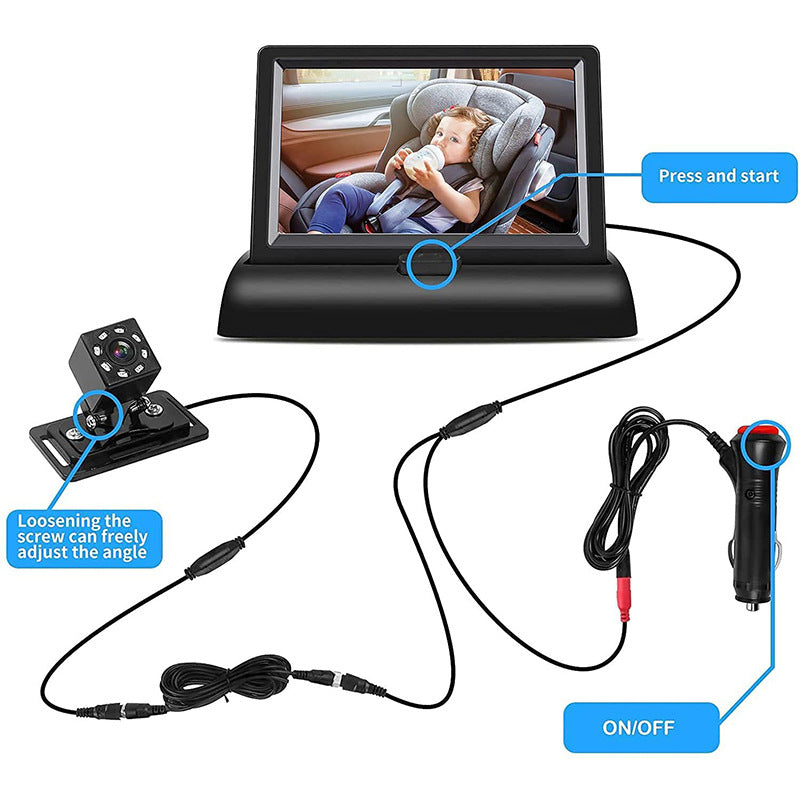 New hot-selling car baby monitor HD night vision camera FOR Baby Car Mirror