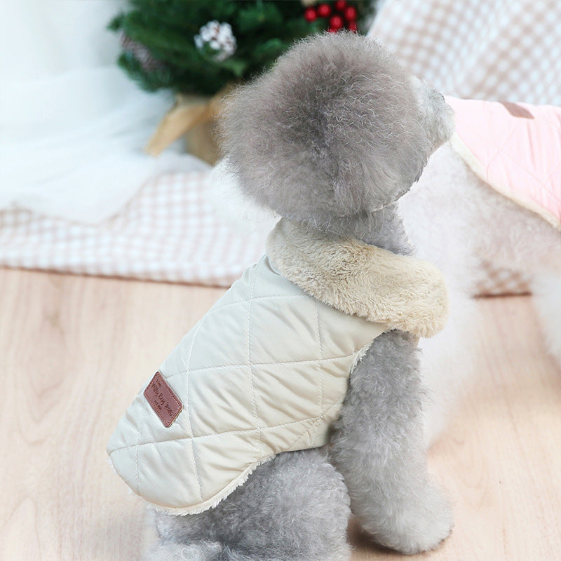 Pet clothing Teddy puppy clothes Japanese and Korean small padded jacket small and medium-sized dog clothes Pomeranian pet clothing supplies