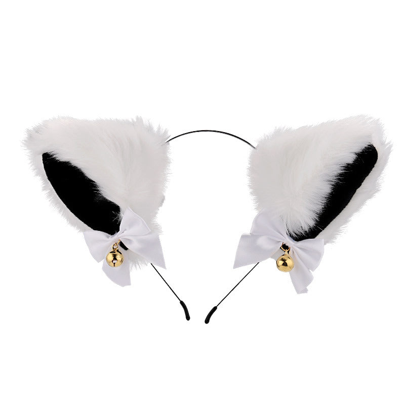 Amazon cross-border cat ear bell headband Cos cat girl hair accessories Christmas Halloween headdress accessories