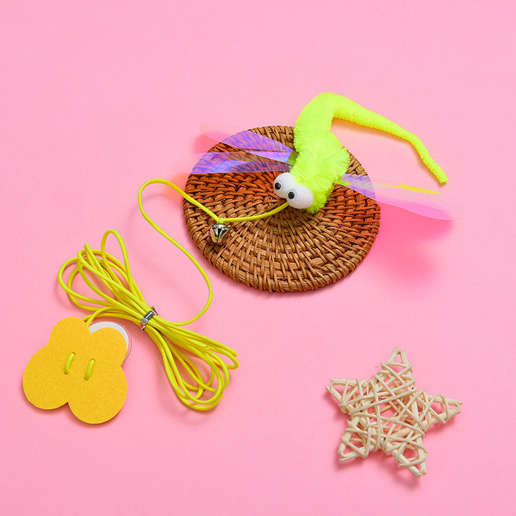 Factory direct sales big discount new cat funny stick hanging door cat toy retractable bell pet supplies wholesale