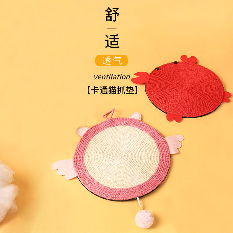 Avocado Cat Scratching Board Sofa Anti-scratch Wear-resistant Claw Device Cat Toy Pet Supplies Cactus Cat Scratching Mat Sisal