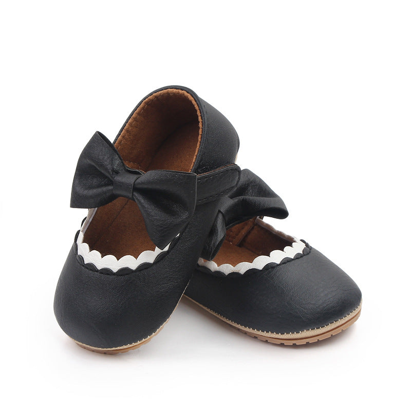 0-1 year old baby shoes PU leather princess shoes soft bottom baby shoes spring wholesale 2766