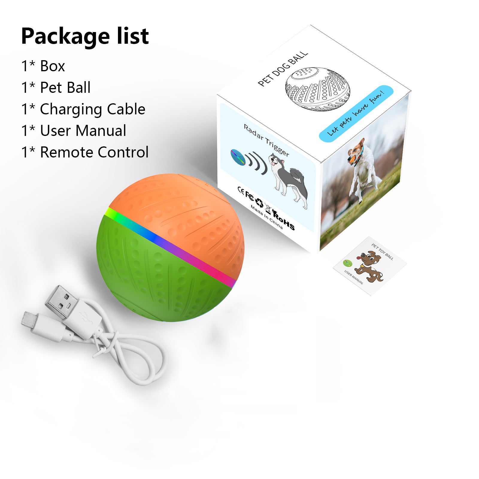 TEMU popular Amazon interactive pet automatic dog toy ball electric smart ball wicked ball O3