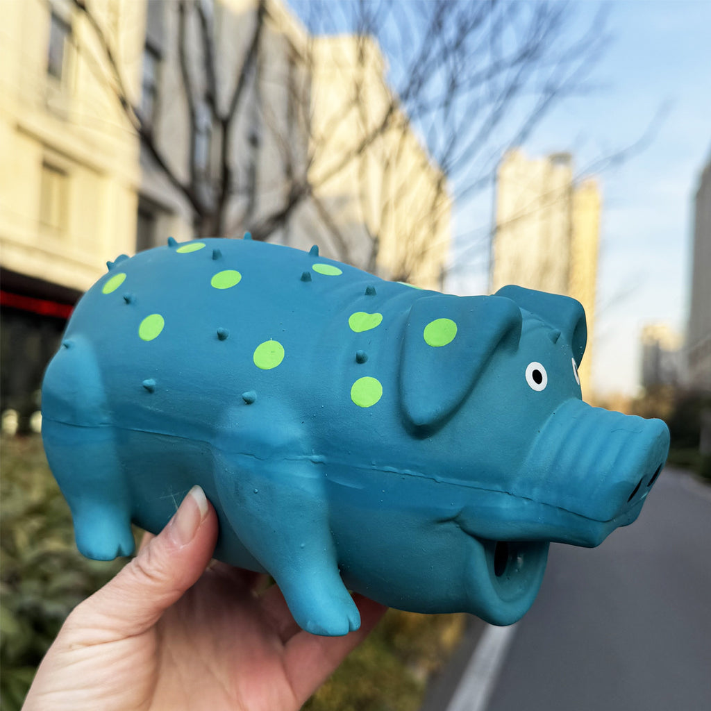 Wholesale pet supplies cross-border supply latex sound toy spotted pig strange cry bite resistant grinding teeth dog toy