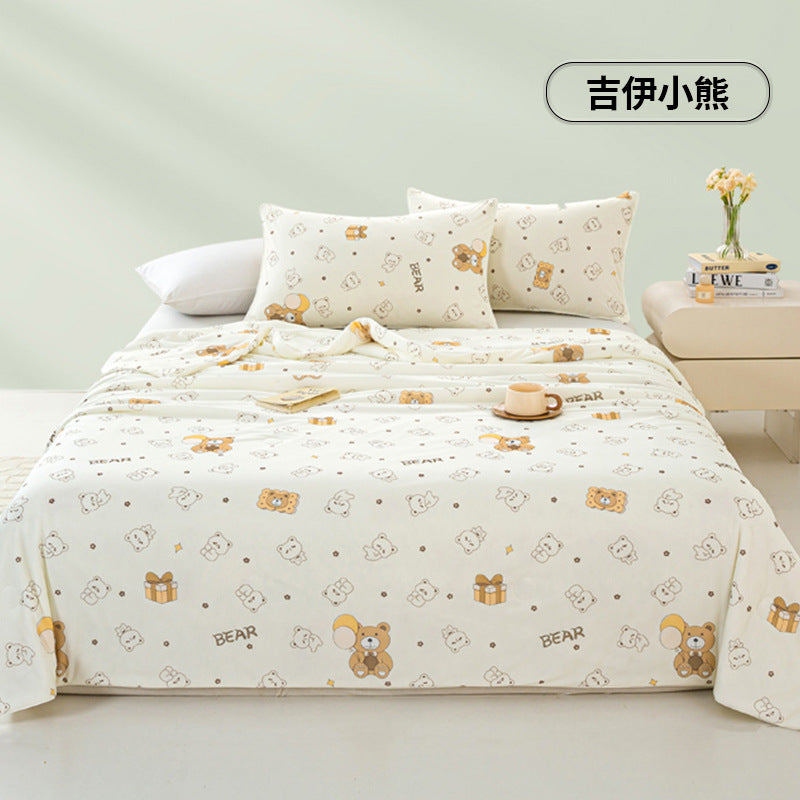 Summer A-class mother and baby grade cool silk summer cool quilt air conditioning quilt core solid color thin quilt gift ice silk summer quilt wholesale