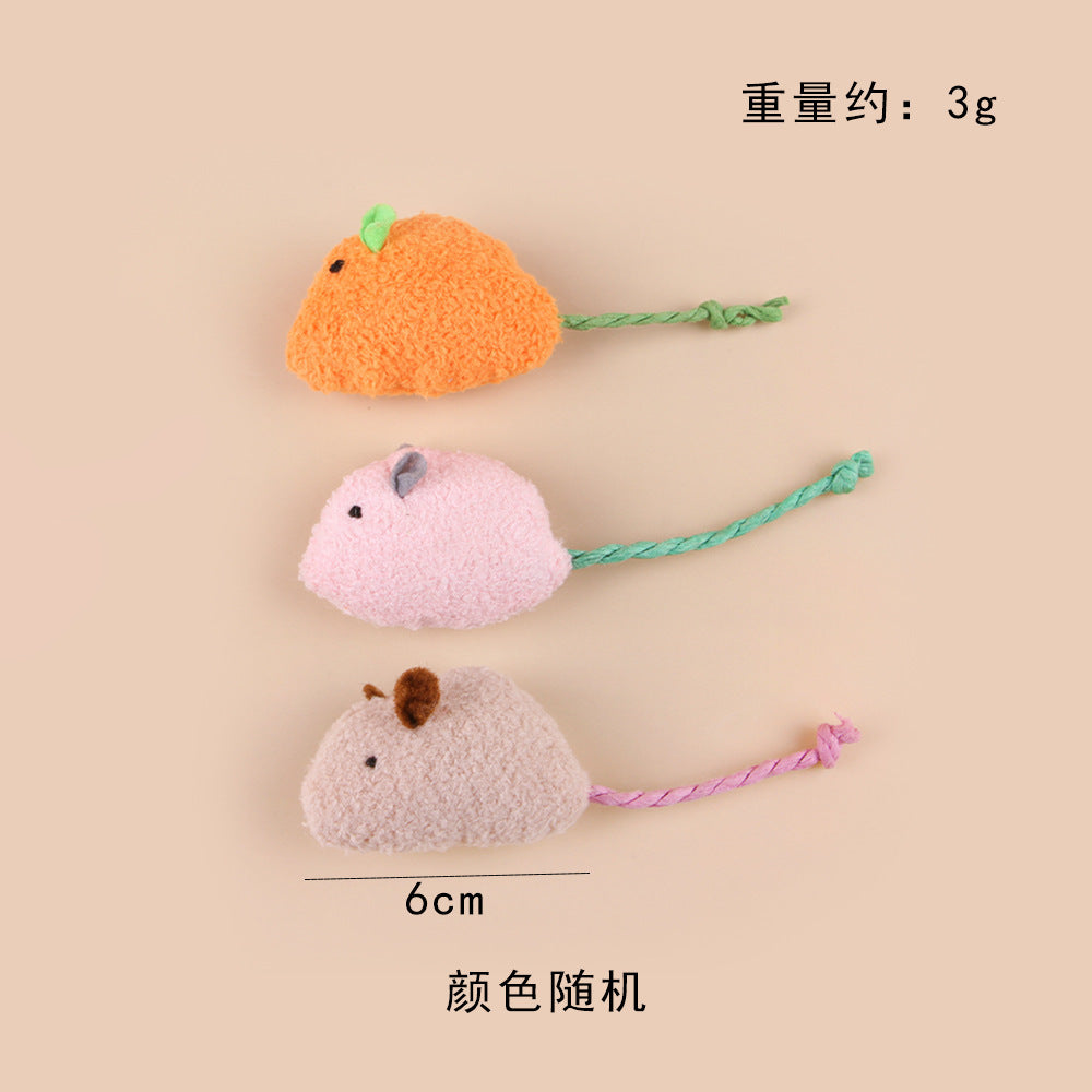 Summary of cat toy combination accessories Plastic bell ball flower drum rainbow ball feather mouse pet cat toy