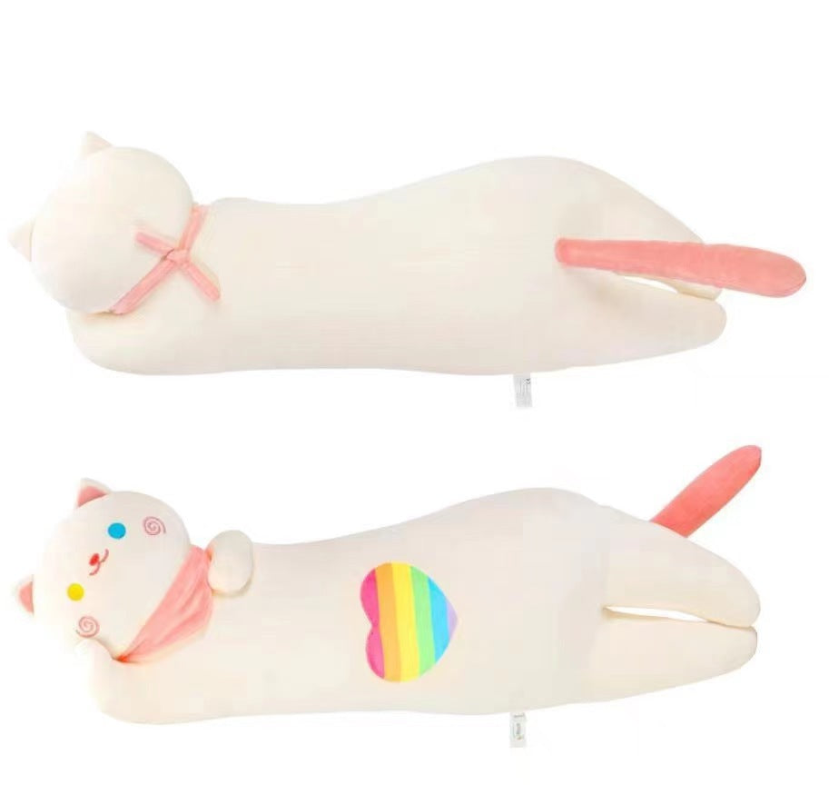 Cross-border product colorful cat pillow newt black cat long pillow pillow pillow Halloween gift for boyfriend and girlfriend