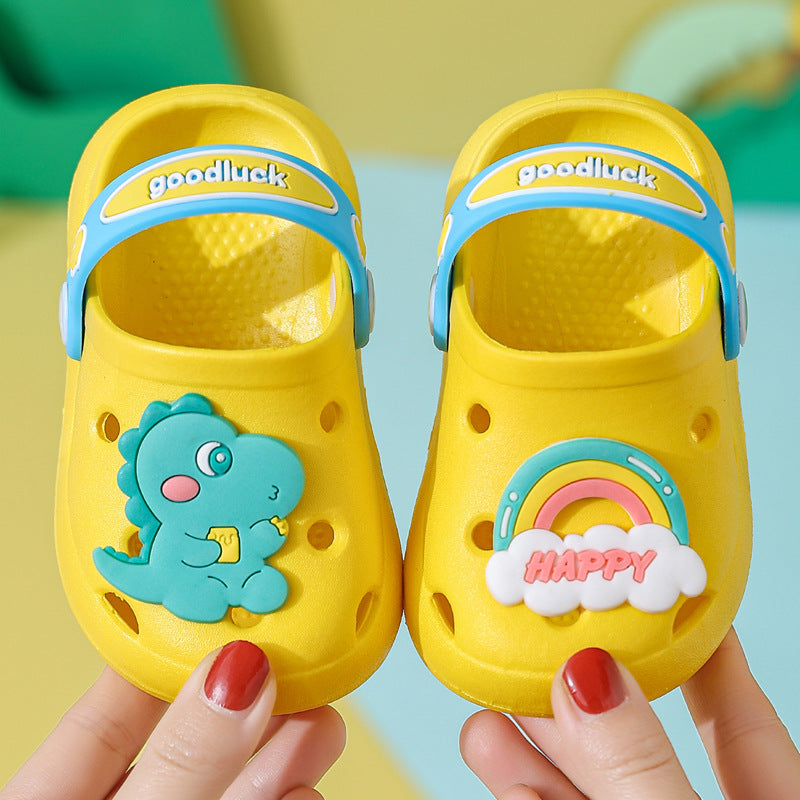 Children's Slippers Summer Girls' Cute Soft Bottom Non-Slip Children's Sandals Children's Infants Baby Hole Shoes Boys