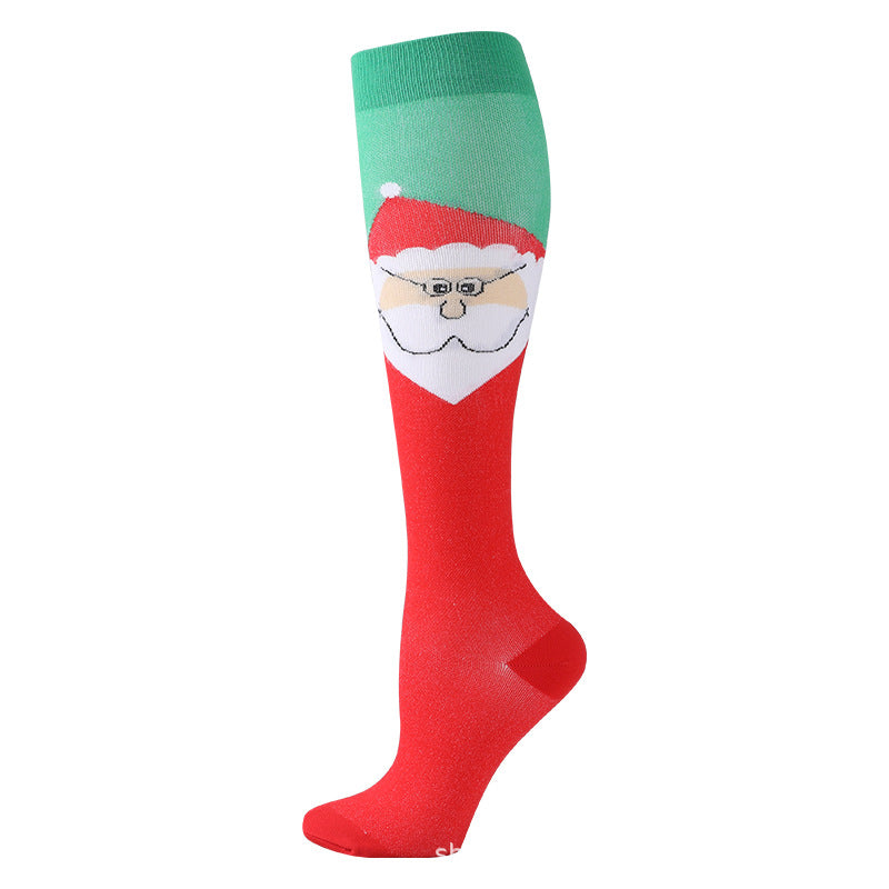Christmas Compression Socks New Amazon Halloween Calf Socks Slim Legs Stretch Socks Leg Guards Sports Socks Wholesale