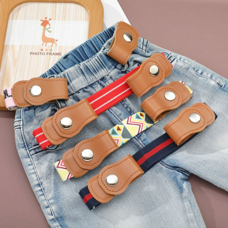 Children's elastic belt cartoon pattern primary school students' belt baby pants anti-fall medium and large children's belt waist belt