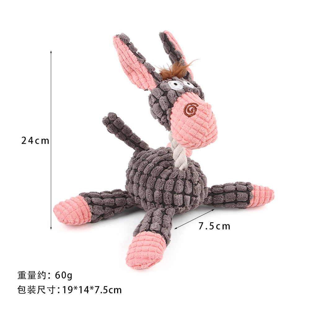 Summary Amazon dog teething vent chewing plush doll sound pet toy dog companion toy