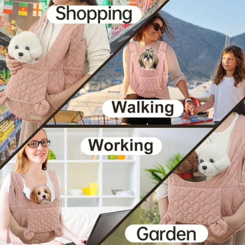 New portable pet chest bag oversized dog bag cat bag soft breathable Bichon bag travel bag pet bag