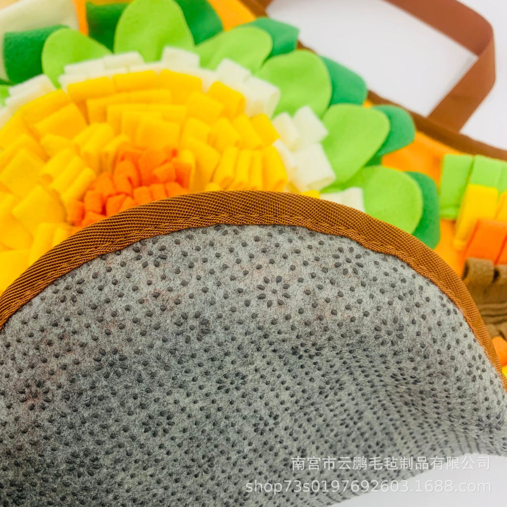 Cross-border new product sound pet sniffing mat dog educational artifact treasure hunting blanket toy sniffing slow food leaking mat