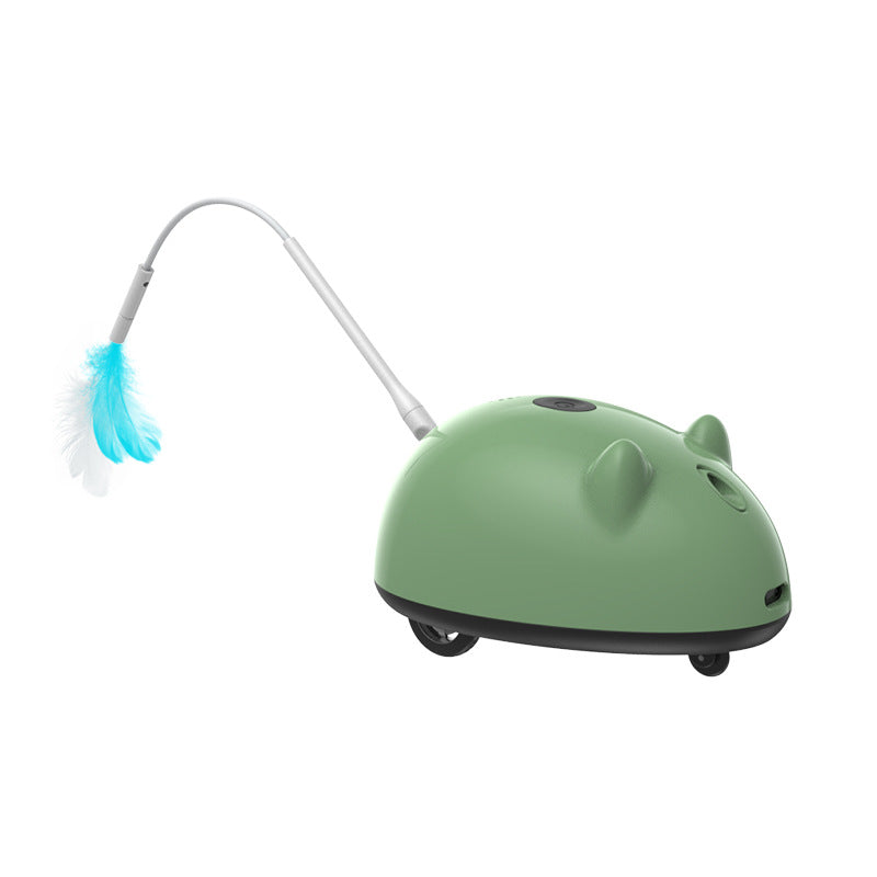 Cross-border popular pet cat toy electric toy simulated mouse self-entertainment to relieve boredom smart sensor obstacle avoidance cat teaser
