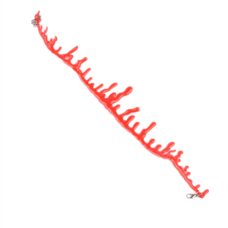 Halloween decoration horror vampire dark blood necklace KTV haunted house creative personalized bleeding necklace