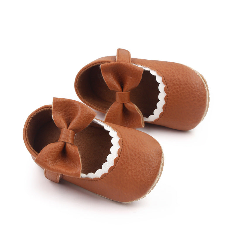 0-1 year old baby shoes PU leather princess shoes soft bottom baby shoes spring wholesale 2766