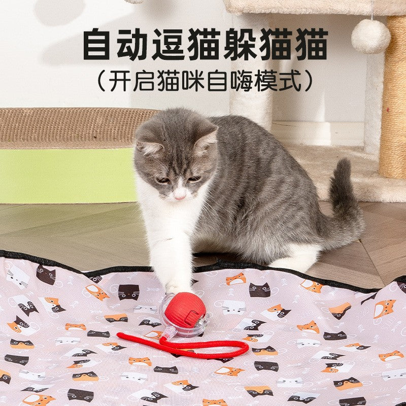 Cross-border new products Cat toy hunting cover cat toy self-entertainment hiding cover pet electric toy ball