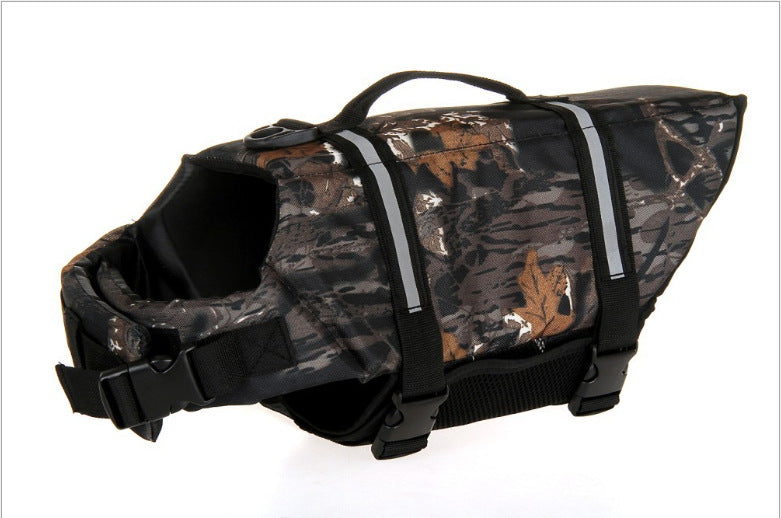 New European and American pet swimsuits, pet life jackets, Amazon hot-selling dog safety clothes, large dog swimming clothes