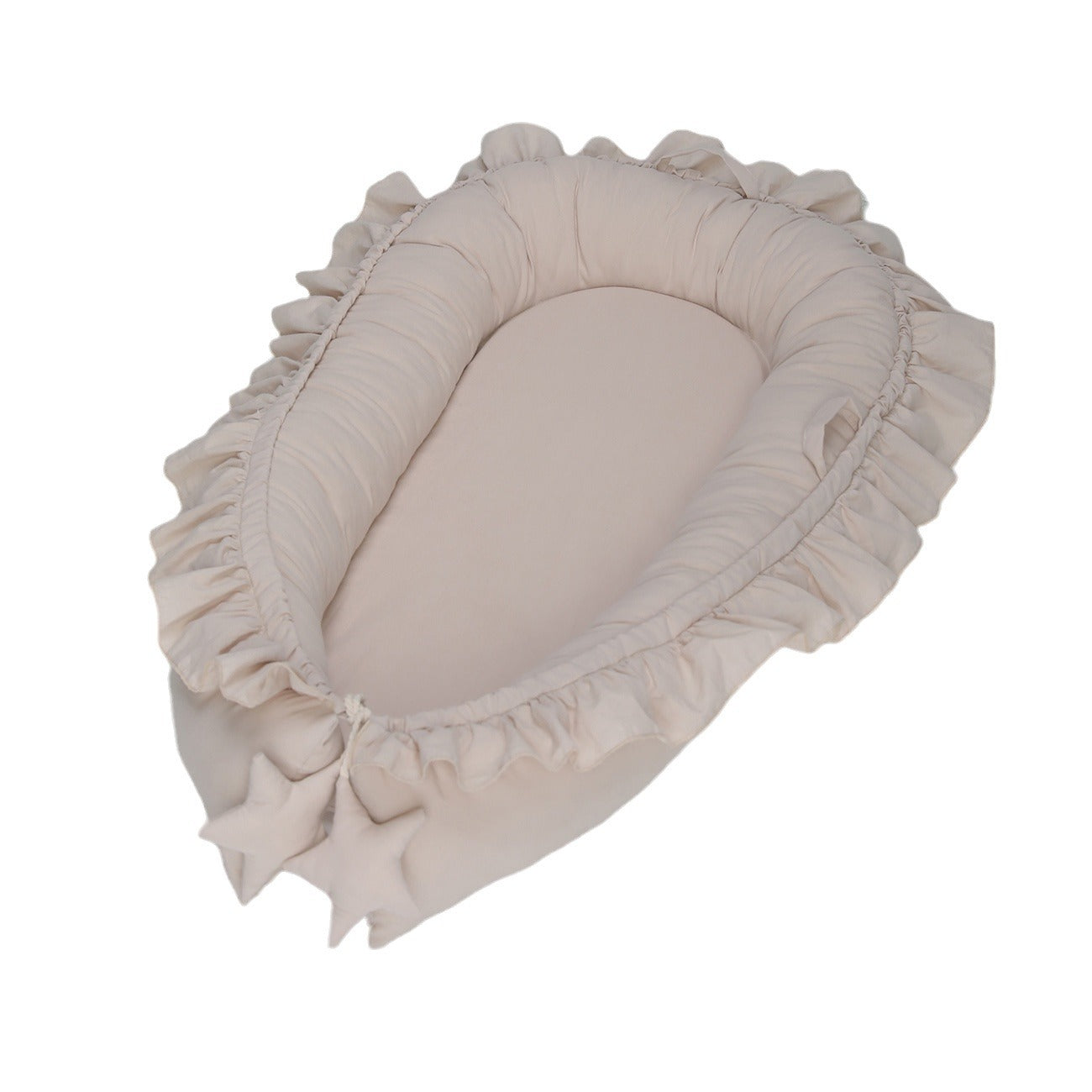 Cross-border new lace cotton cloth baby uterus bionic sleeping bed portable newborn bed mid-bed sleeping pad