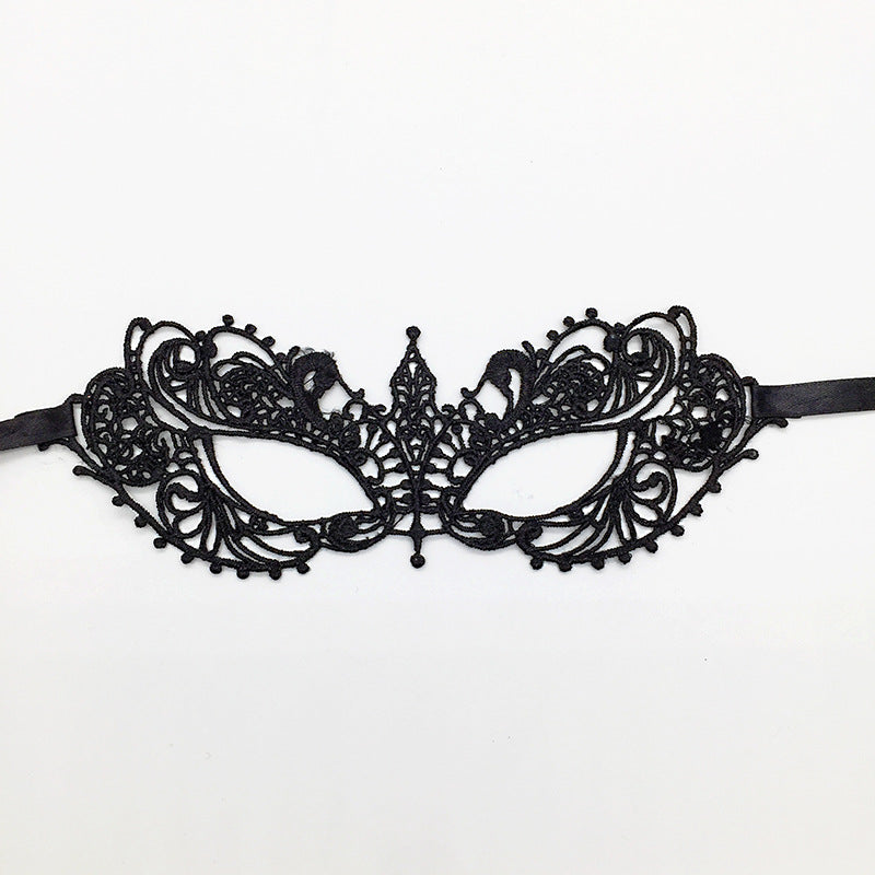 Cross-border exclusive masquerade party lace mask Christmas Halloween fun unshaped eye mask supplies