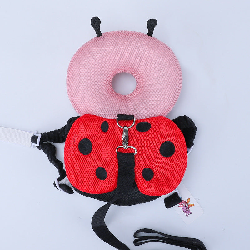 Baby toddler anti-fall pillow winter flannel children's head pillow baby learning to walk head protection pad anti-collision cap