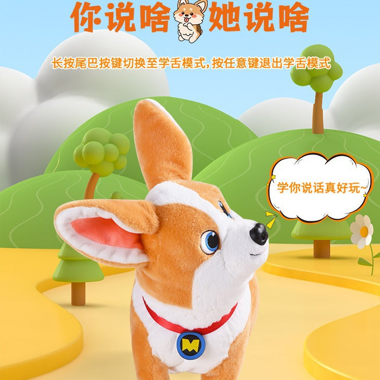 Fun Nest Electric Butt Flying Dog Electric Toy Shake Butt Head and Mimic Funny Electronic Pet Children's Gift Little Corgi