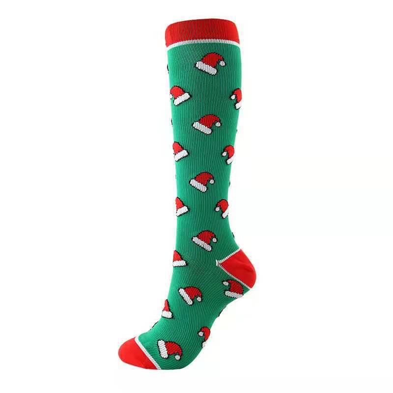 Christmas Compression Socks New Amazon Halloween Calf Socks Slim Legs Stretch Socks Leg Guards Sports Socks Wholesale