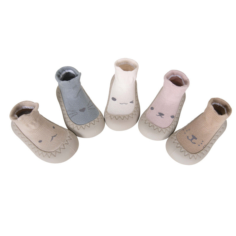 Non-slip children's soft-soled shoes baby indoor shoes outdoor rubber-soled children's shoes infant toddler shoes boat socks children's socks