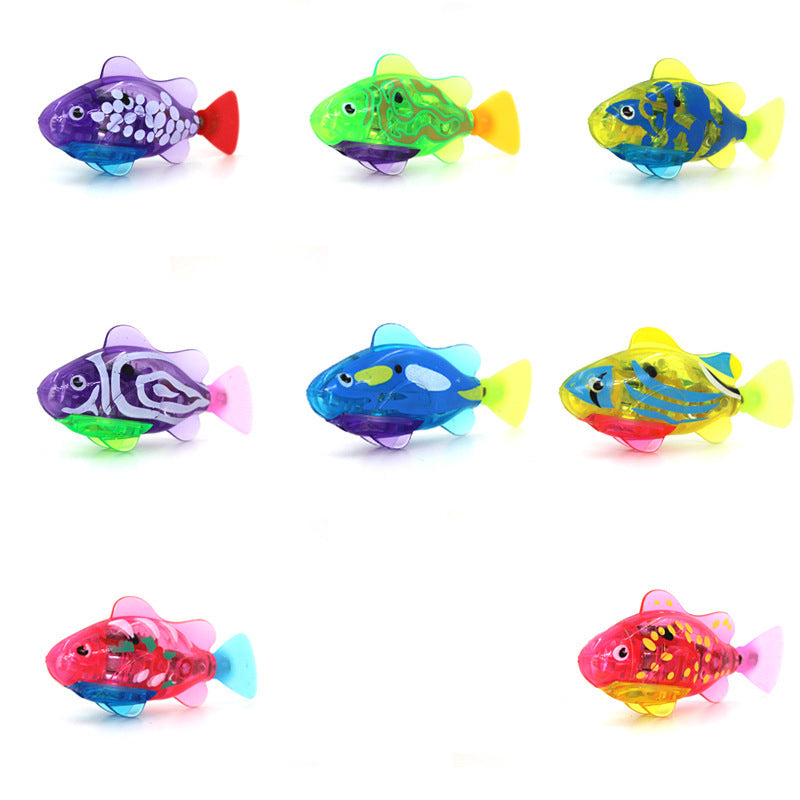 Hot sale electric fish swimming electronic pet fish simulation magic machine induction fish playing in water bathing toy fish