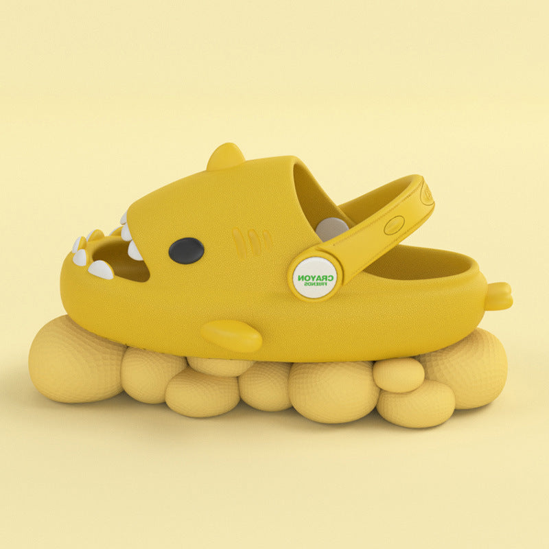 Shark children slippers summer boy cartoon cute non-slip boy sandals and slippers children baby baby hole shoes female
